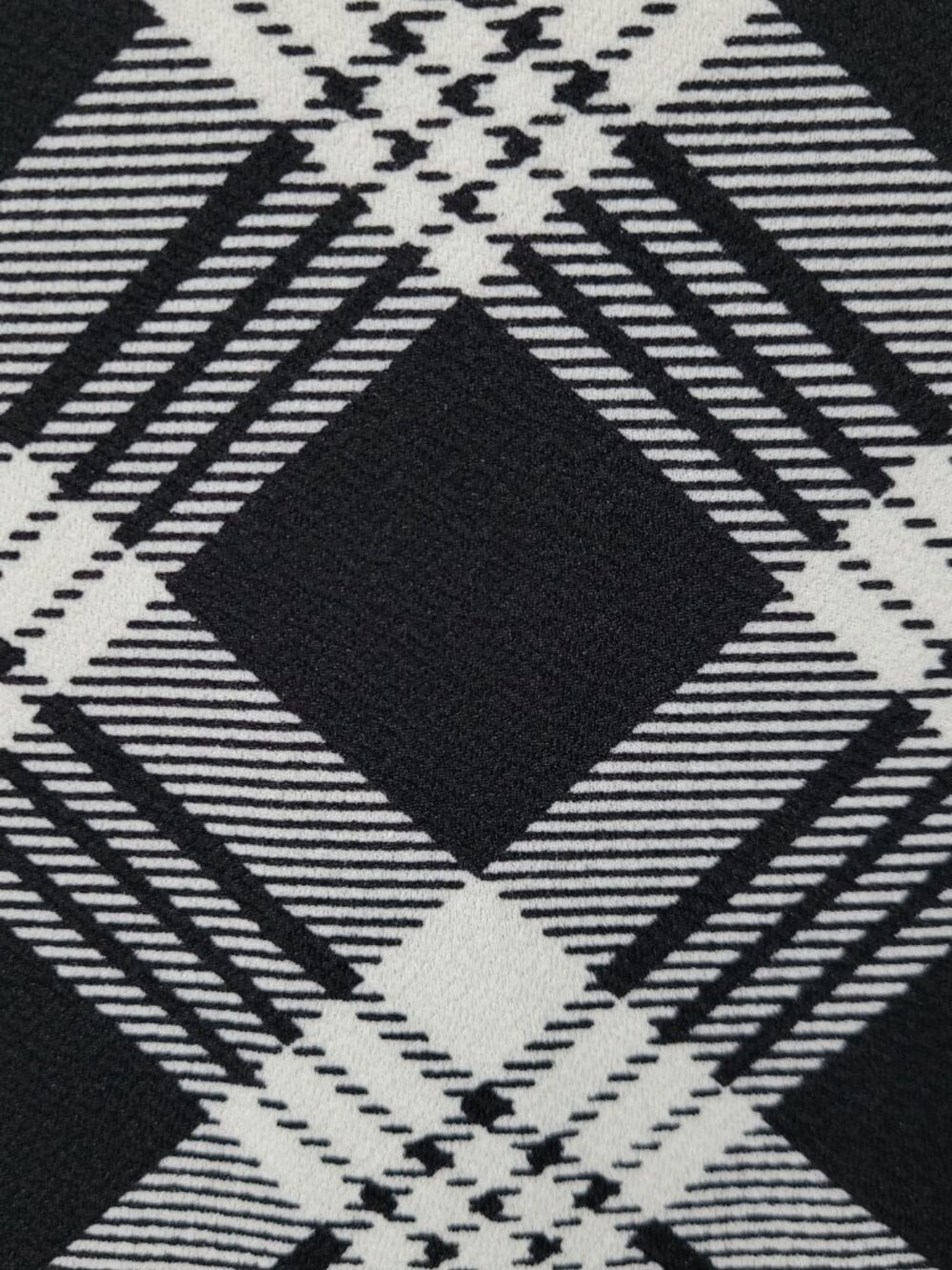 No Boundaries Black & White Plaid Bodycon Mini Dress - Picture 8 of 10